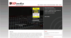Desktop Screenshot of gqacoustics.com